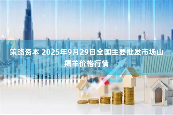 策略资本 2025年9月29日全国主要批发市场山羯羊价格行情